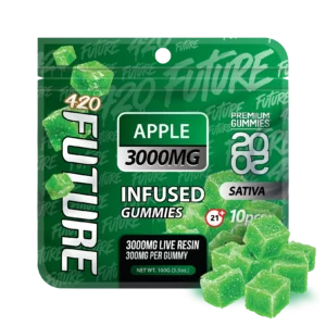 Apple (Sativa) Infused THCA Gummies - 10 Pieces