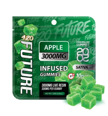 Apple (Sativa) Infused THCA Gummies - 10 Pieces