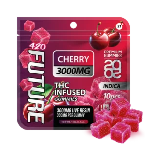 Cherry (Indica) Infused THCA Gummies - 10 Pieces