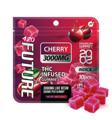 Cherry (Indica) Infused THCA Gummies - 10 Pieces