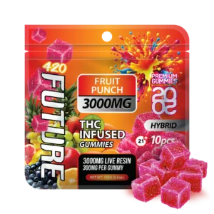 Fruit Punch (Sativa) Infused THCA Gummies - 10 Pieces