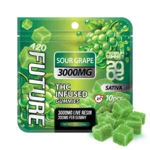 Sour Grape (Indica) Infused THCA Gummies - 10 Pieces