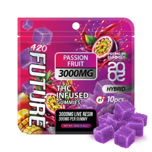 Passion Fruit (Indica) Infused THCA Gummies - 10 Pieces