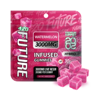 Watermelon (Hybrid) Infused THCA Gummies - 10 Pieces