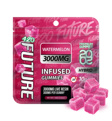 Watermelon (Hybrid) Infused THCA Gummies - 10 Pieces